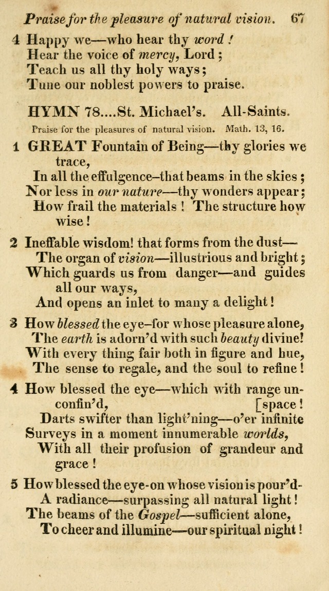 Regular Hymns: on a great variety of evangelical subjects and important occasions: with musical directions, for all the varieties of appropriate expression page 67