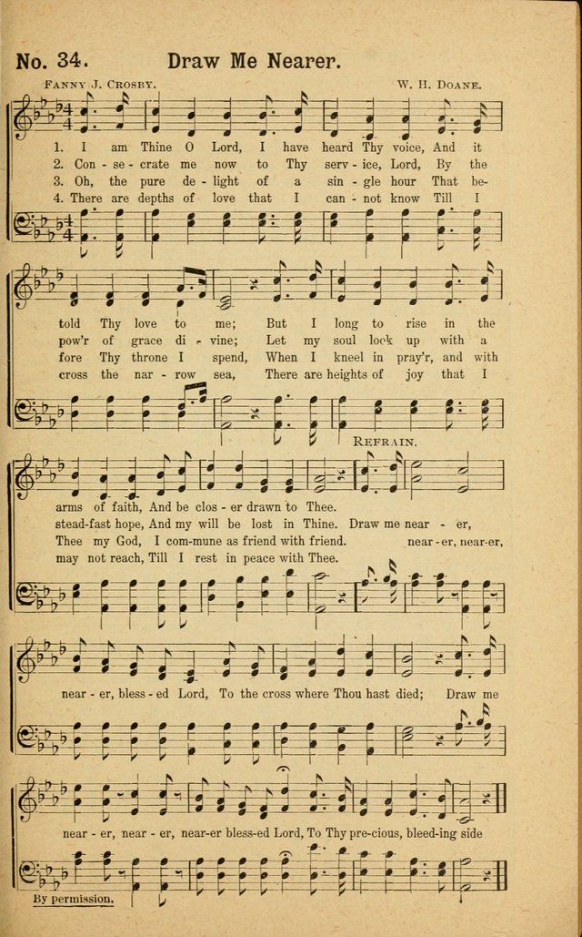 Revival Melodies: containing the popular Welsh tunes used in the great revivail in Wales; also a choice selection of gospel songs specially adapted for evangelistic and devotional meetings  page 33