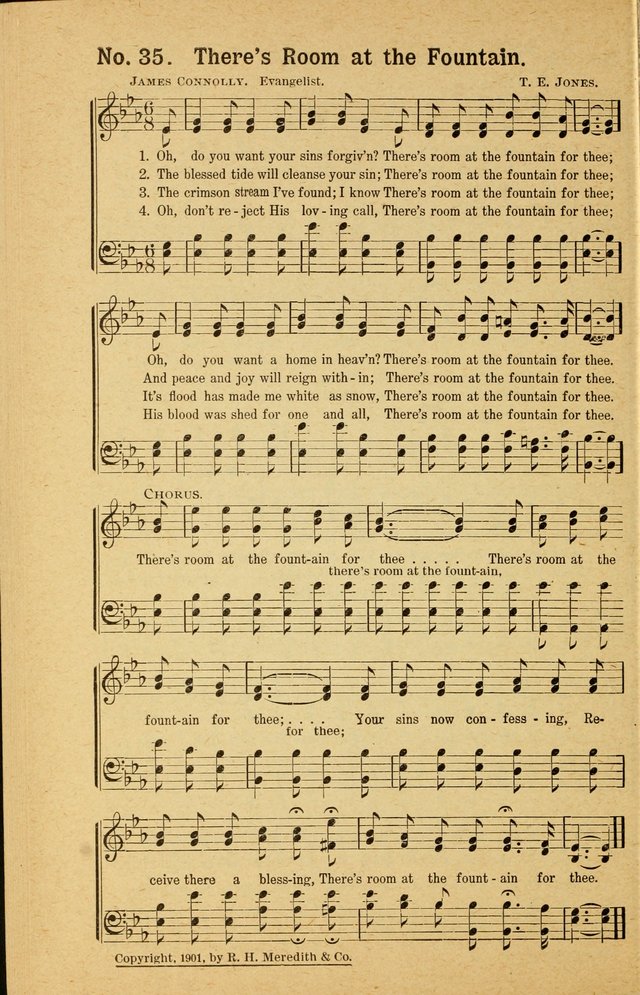 Revival Melodies: containing the popular Welsh tunes used in the great revivail in Wales; also a choice selection of gospel songs specially adapted for evangelistic and devotional meetings  page 34