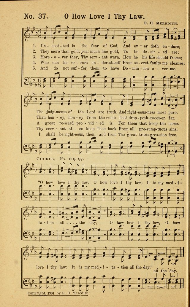 Revival Melodies: containing the popular Welsh tunes used in the great revivail in Wales; also a choice selection of gospel songs specially adapted for evangelistic and devotional meetings  page 36