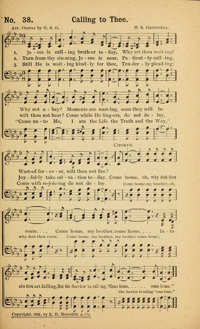 Revival Melodies: containing the popular Welsh tunes used in the great revivail in Wales; also a choice selection of gospel songs specially adapted for evangelistic and devotional meetings  page 37