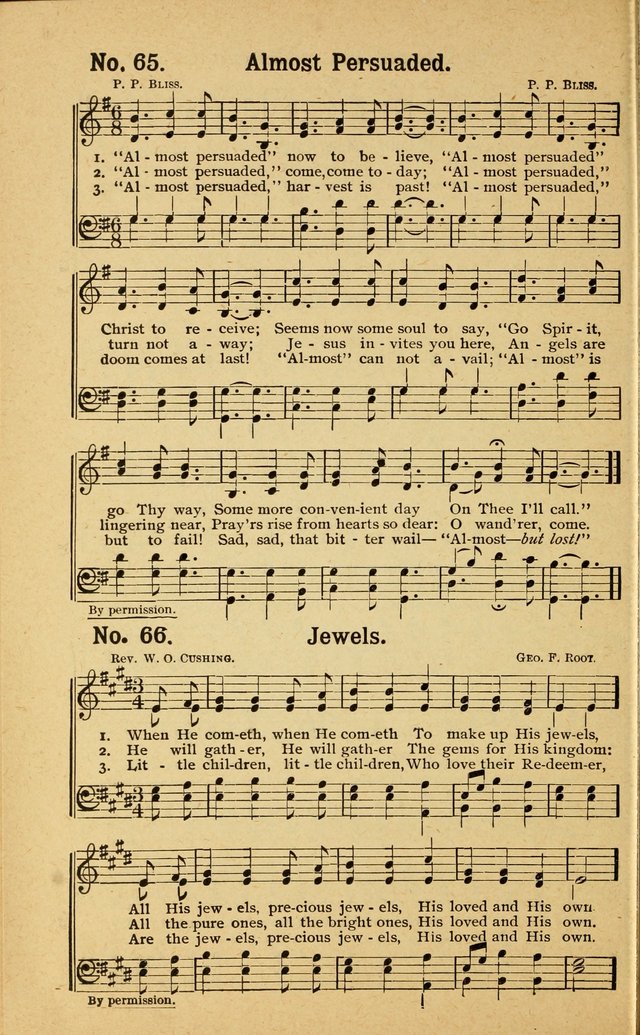 Revival Melodies: containing the popular Welsh tunes used in the great revivail in Wales; also a choice selection of gospel songs specially adapted for evangelistic and devotional meetings  page 60