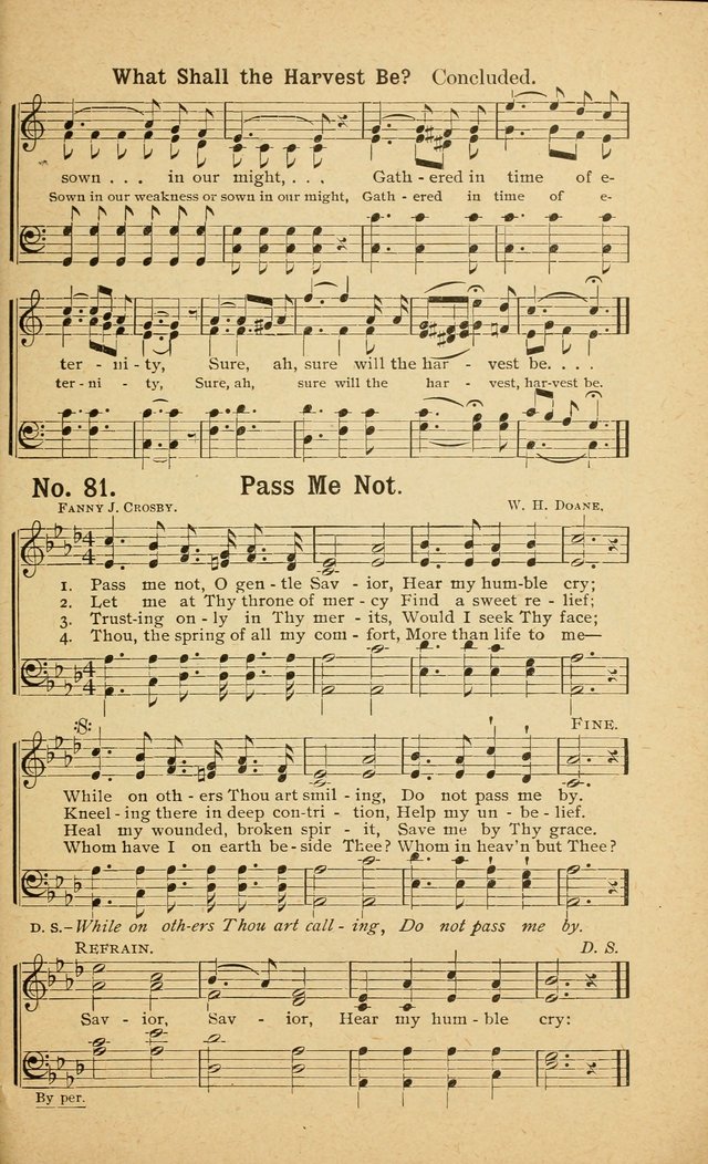 Revival Melodies: containing the popular Welsh tunes used in the great revivail in Wales; also a choice selection of gospel songs specially adapted for evangelistic and devotional meetings  page 73