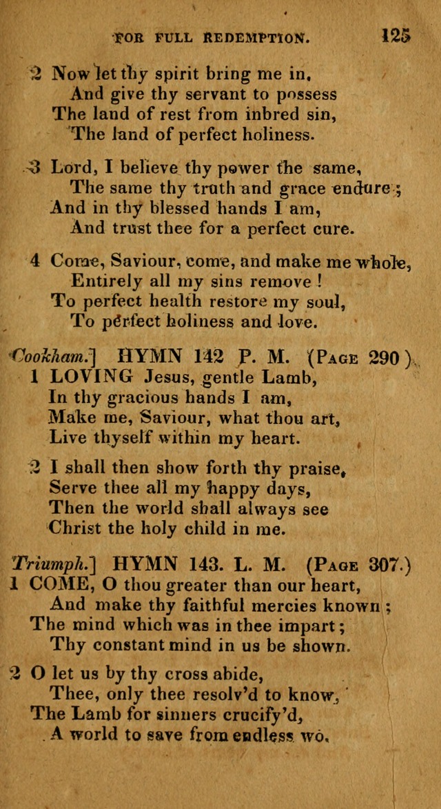 The Reformed Methodist Pocket Hymnal: Revised: collected from various authors. Designed for the worship of God in all Christian churches. page 125