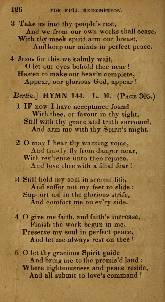 The Reformed Methodist Pocket Hymnal: Revised: collected from various authors. Designed for the worship of God in all Christian churches. page 126