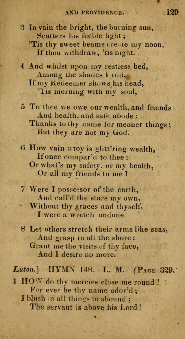 The Reformed Methodist Pocket Hymnal: Revised: collected from various authors. Designed for the worship of God in all Christian churches. page 129