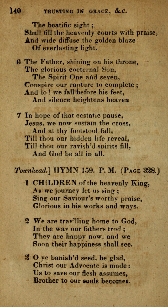 The Reformed Methodist Pocket Hymnal: Revised: collected from various authors. Designed for the worship of God in all Christian churches. page 140