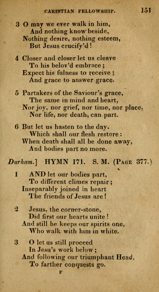 The Reformed Methodist Pocket Hymnal: Revised: collected from various authors. Designed for the worship of God in all Christian churches. page 151