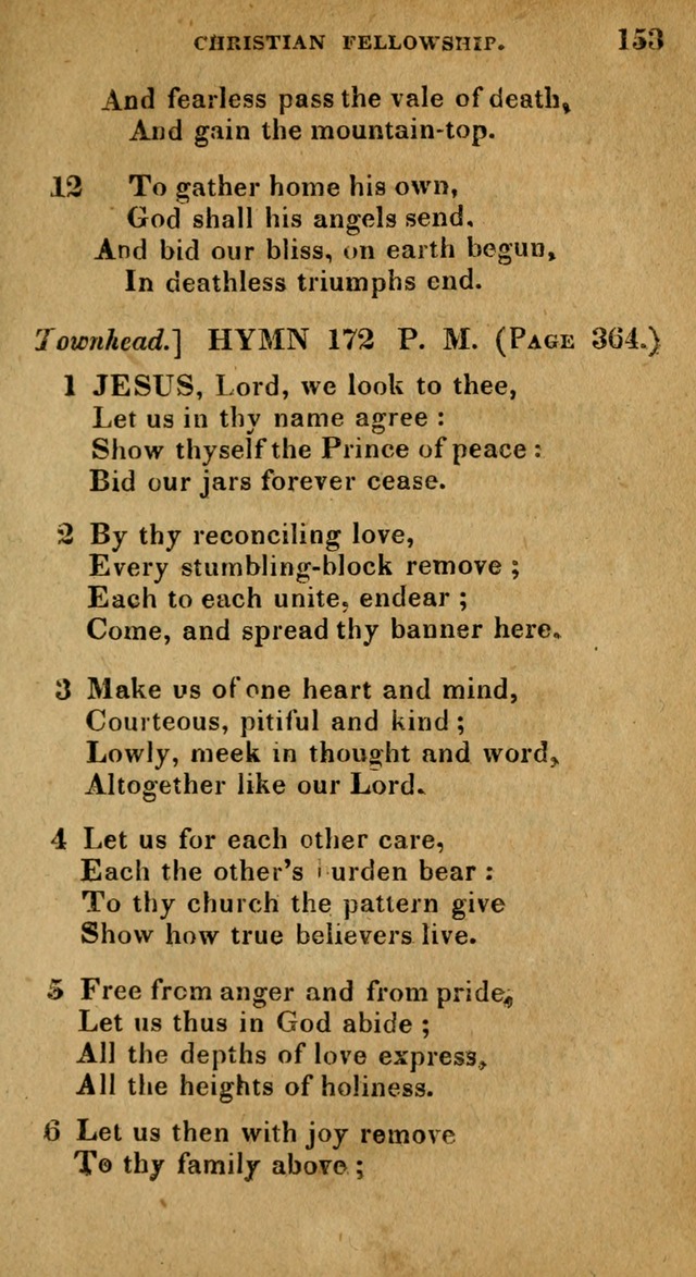 The Reformed Methodist Pocket Hymnal: Revised: collected from various authors. Designed for the worship of God in all Christian churches. page 153