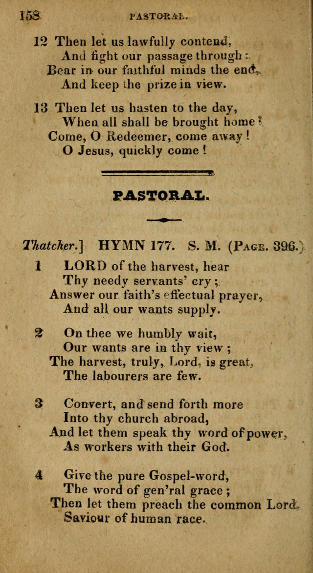 The Reformed Methodist Pocket Hymnal: Revised: collected from various authors. Designed for the worship of God in all Christian churches. page 158