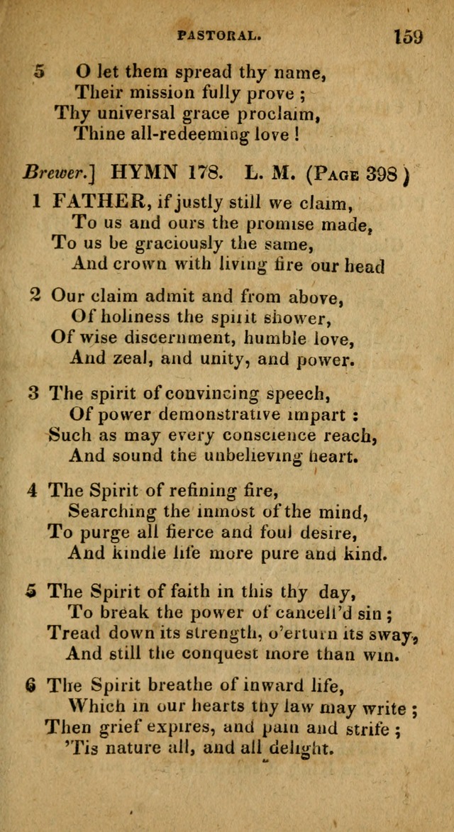 The Reformed Methodist Pocket Hymnal: Revised: collected from various authors. Designed for the worship of God in all Christian churches. page 159