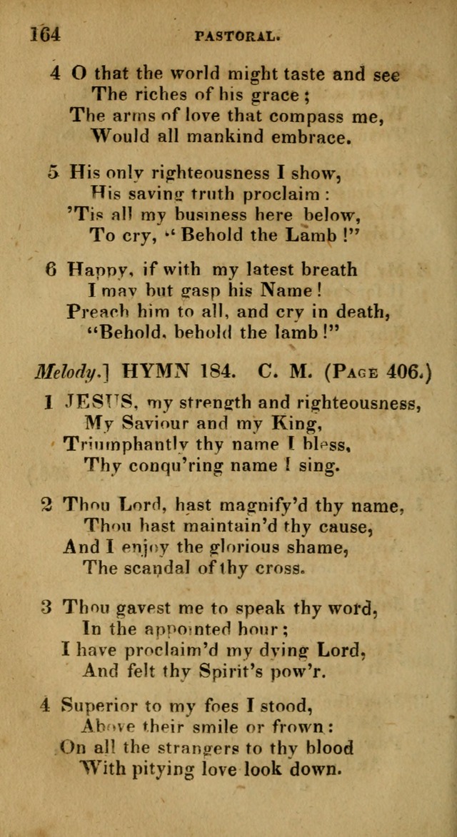 The Reformed Methodist Pocket Hymnal: Revised: collected from various authors. Designed for the worship of God in all Christian churches. page 164