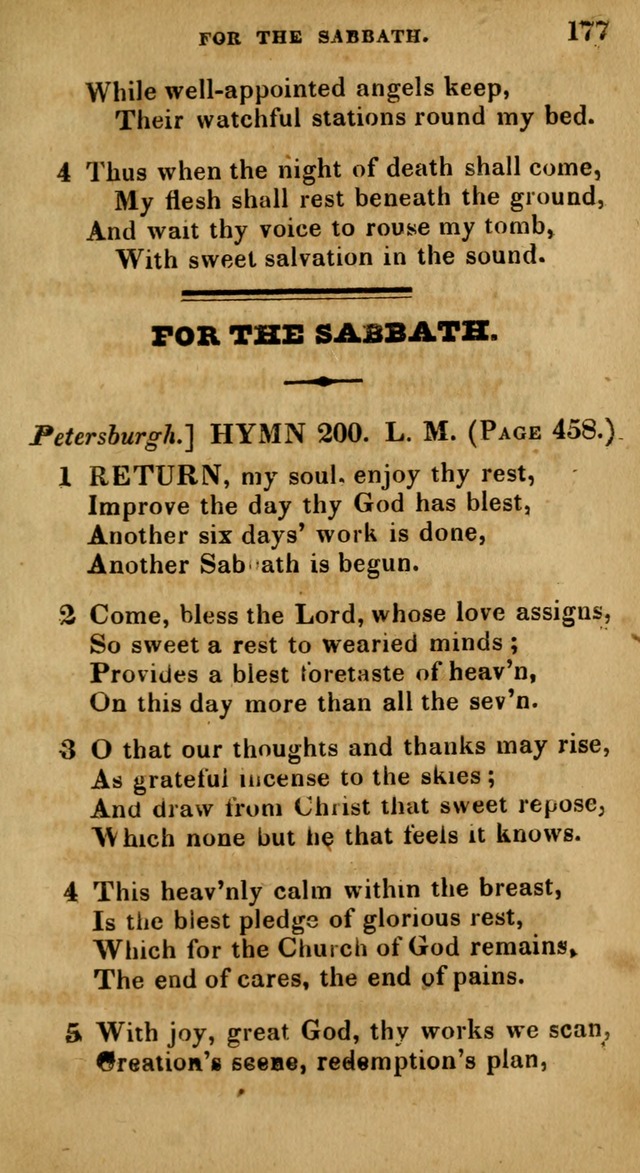 The Reformed Methodist Pocket Hymnal: Revised: collected from various authors. Designed for the worship of God in all Christian churches. page 177