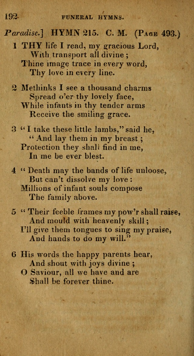 The Reformed Methodist Pocket Hymnal: Revised: collected from various authors. Designed for the worship of God in all Christian churches. page 192