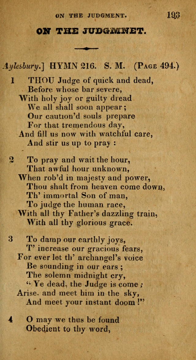 The Reformed Methodist Pocket Hymnal: Revised: collected from various authors. Designed for the worship of God in all Christian churches. page 193