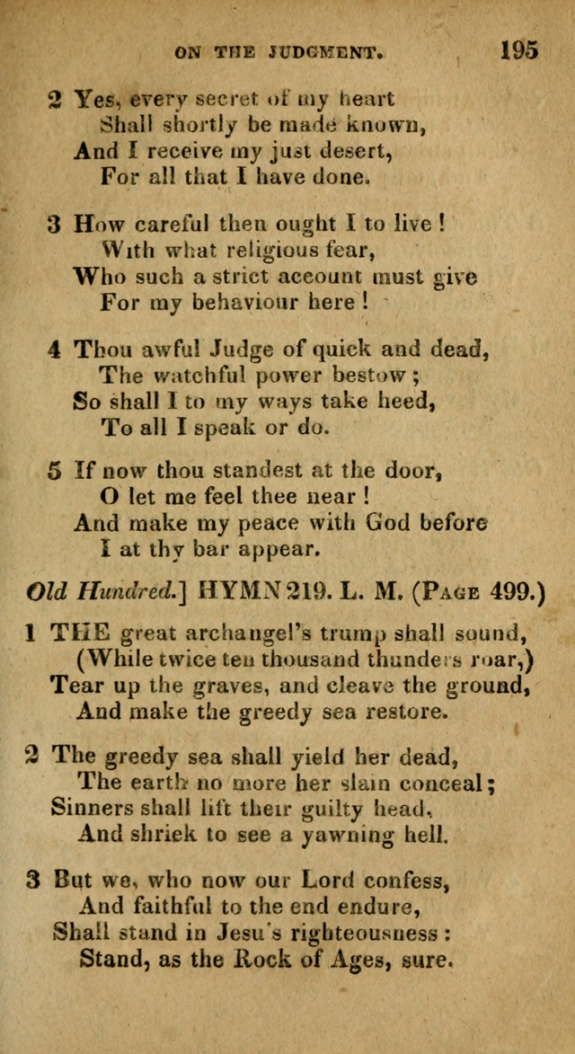 The Reformed Methodist Pocket Hymnal: Revised: collected from various authors. Designed for the worship of God in all Christian churches. page 195