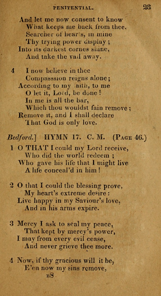 The Reformed Methodist Pocket Hymnal: Revised: collected from various authors. Designed for the worship of God in all Christian churches. page 23