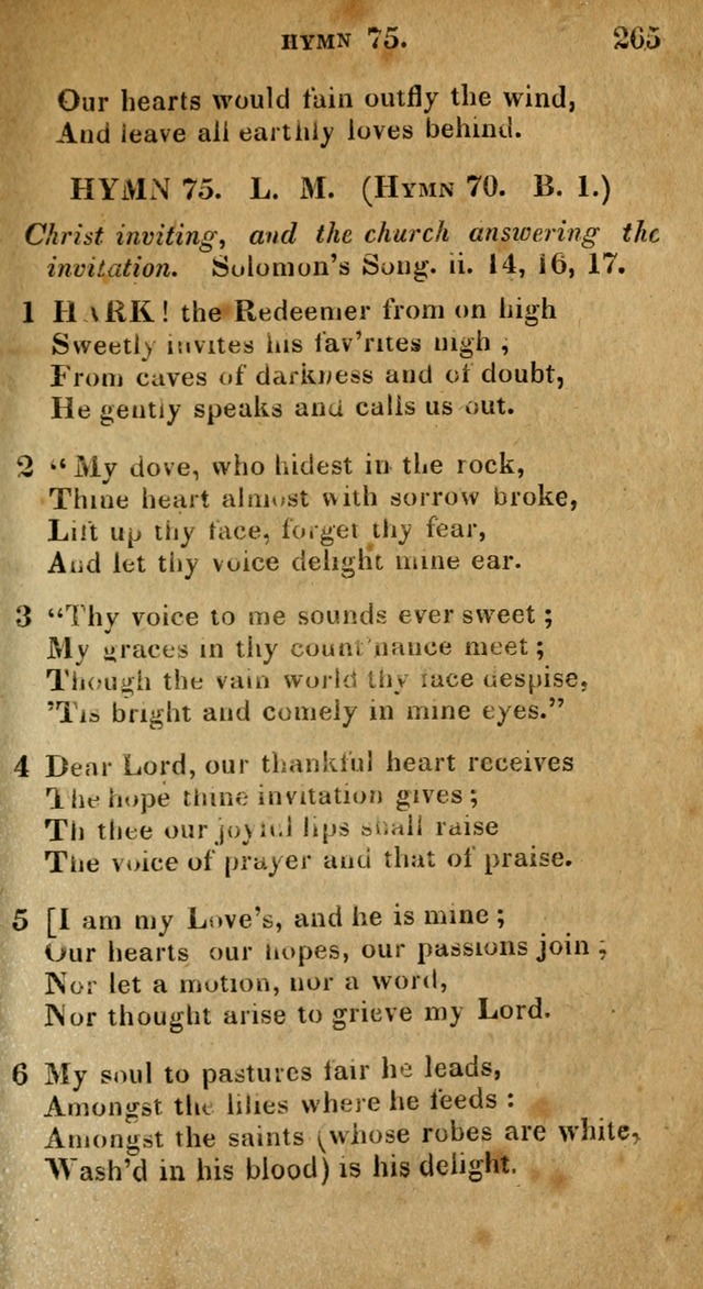 The Reformed Methodist Pocket Hymnal: Revised: collected from various authors. Designed for the worship of God in all Christian churches. page 265