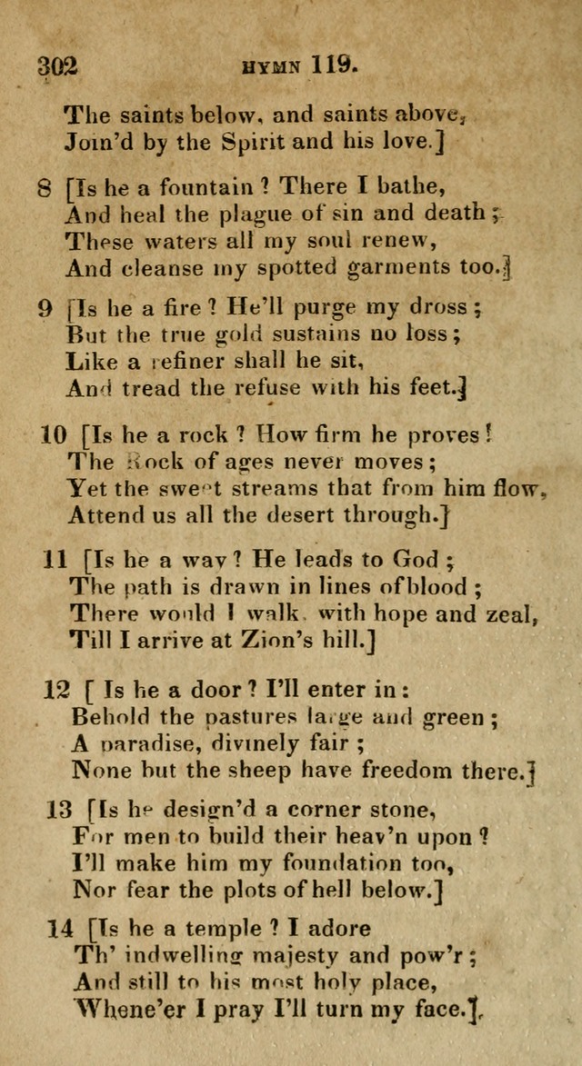 The Reformed Methodist Pocket Hymnal: Revised: collected from various authors. Designed for the worship of God in all Christian churches. page 302