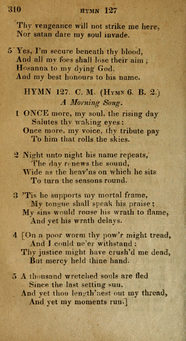 The Reformed Methodist Pocket Hymnal: Revised: collected from various authors. Designed for the worship of God in all Christian churches. page 310