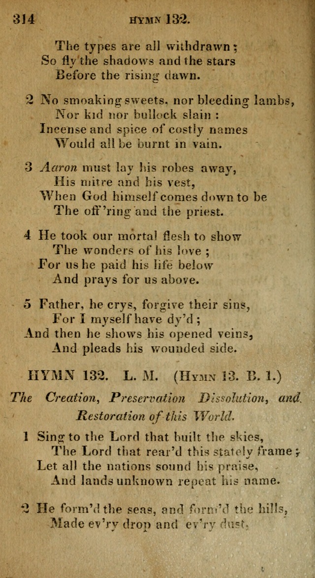 The Reformed Methodist Pocket Hymnal: Revised: collected from various authors. Designed for the worship of God in all Christian churches. page 314