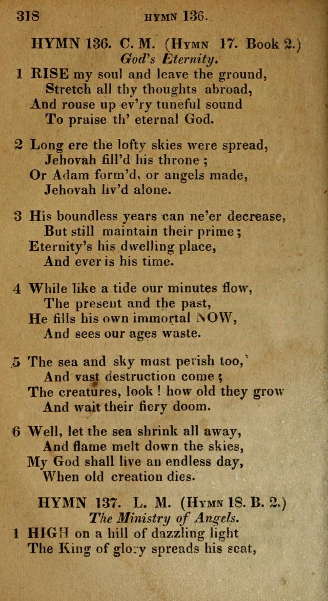 The Reformed Methodist Pocket Hymnal: Revised: collected from various authors. Designed for the worship of God in all Christian churches. page 318