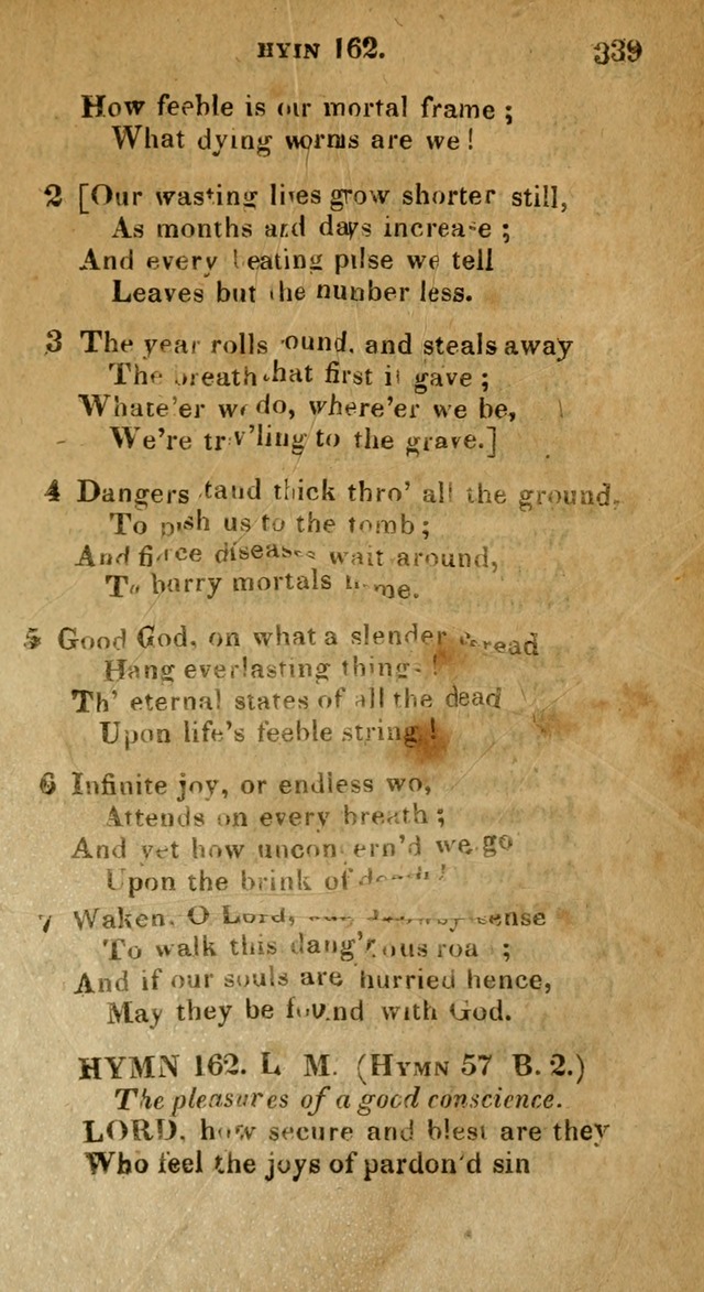 The Reformed Methodist Pocket Hymnal: Revised: collected from various authors. Designed for the worship of God in all Christian churches. page 339