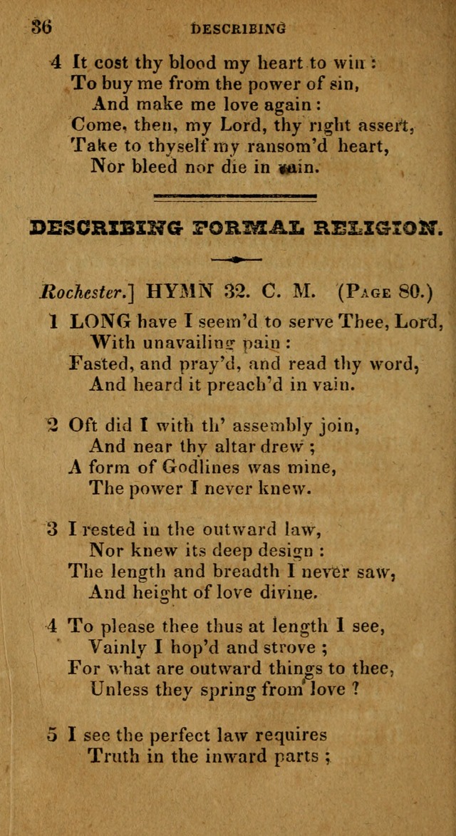 The Reformed Methodist Pocket Hymnal: Revised: collected from various authors. Designed for the worship of God in all Christian churches. page 36