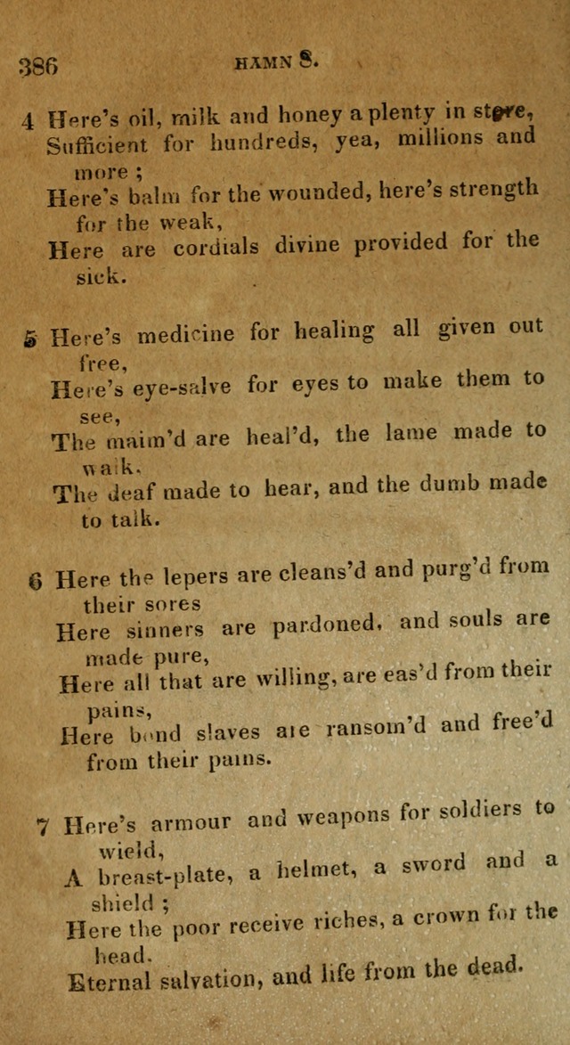 The Reformed Methodist Pocket Hymnal: Revised: collected from various authors. Designed for the worship of God in all Christian churches. page 386