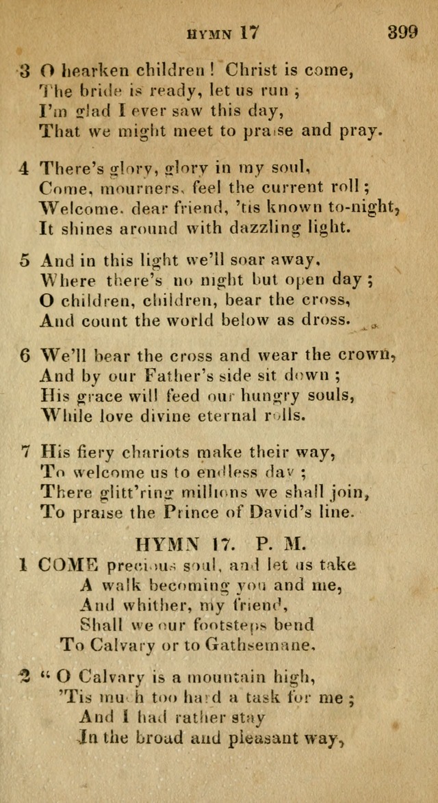 The Reformed Methodist Pocket Hymnal: Revised: collected from various authors. Designed for the worship of God in all Christian churches. page 399