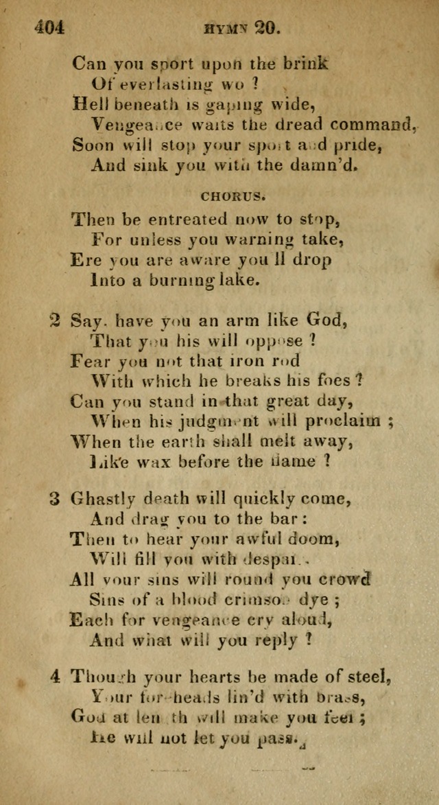 The Reformed Methodist Pocket Hymnal: Revised: collected from various authors. Designed for the worship of God in all Christian churches. page 404