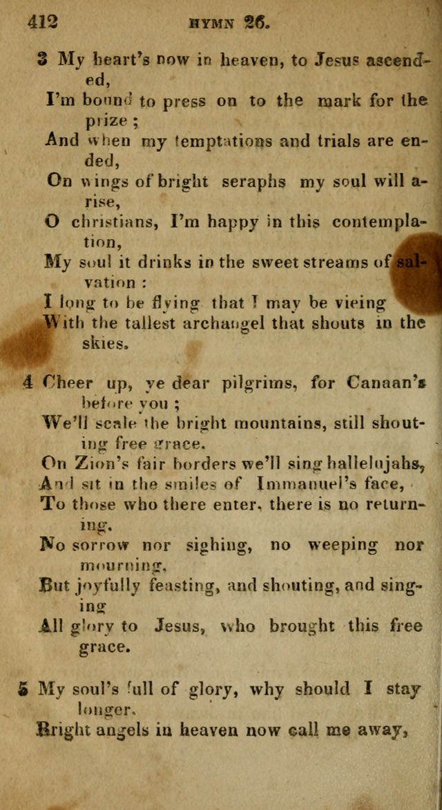 The Reformed Methodist Pocket Hymnal: Revised: collected from various authors. Designed for the worship of God in all Christian churches. page 412