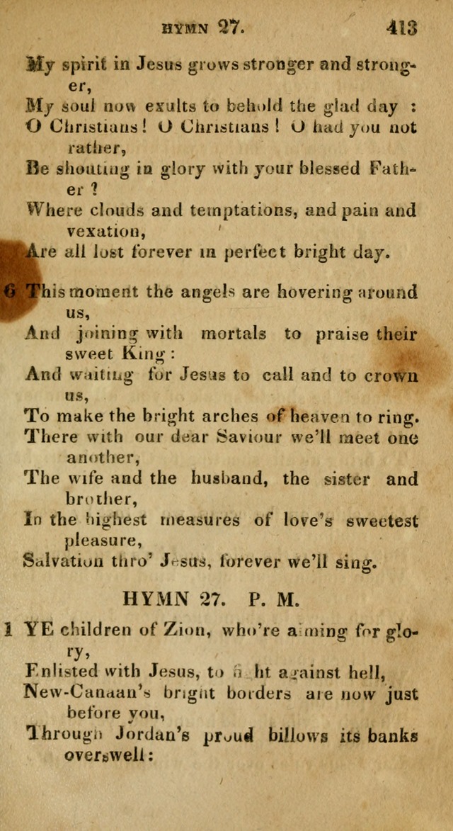 The Reformed Methodist Pocket Hymnal: Revised: collected from various authors. Designed for the worship of God in all Christian churches. page 413