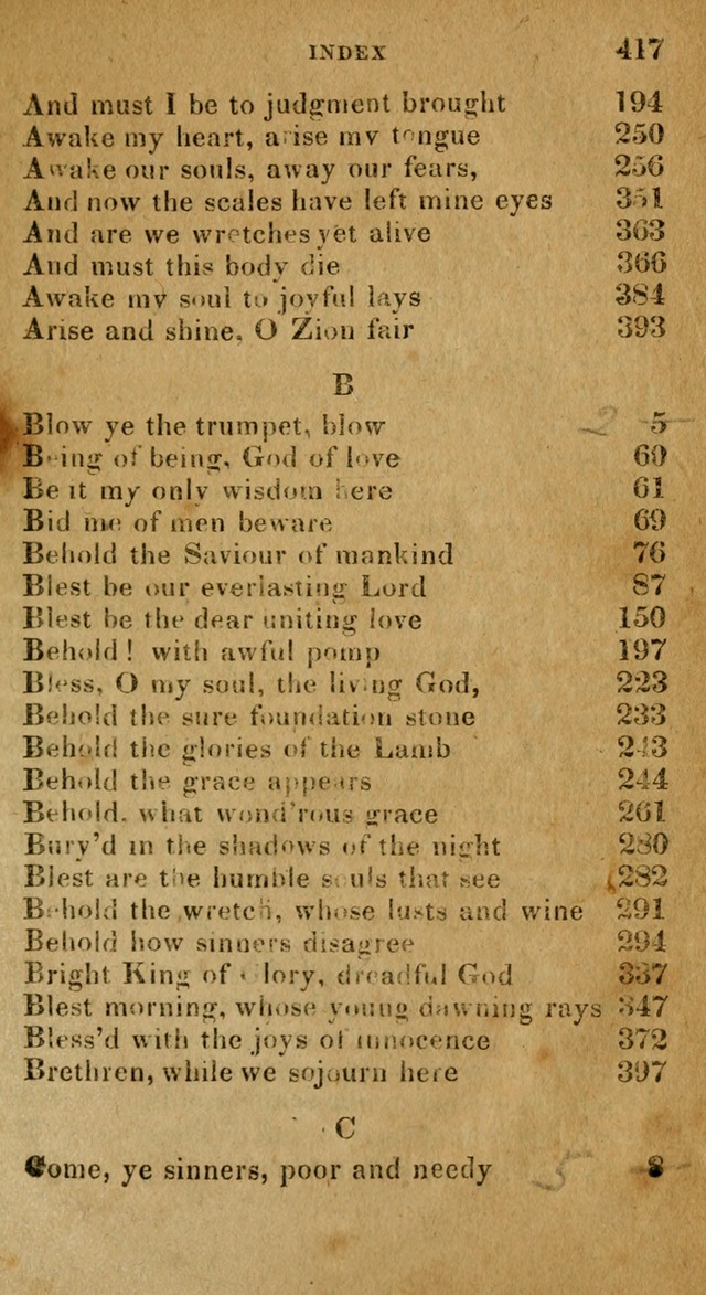 The Reformed Methodist Pocket Hymnal: Revised: collected from various authors. Designed for the worship of God in all Christian churches. page 417