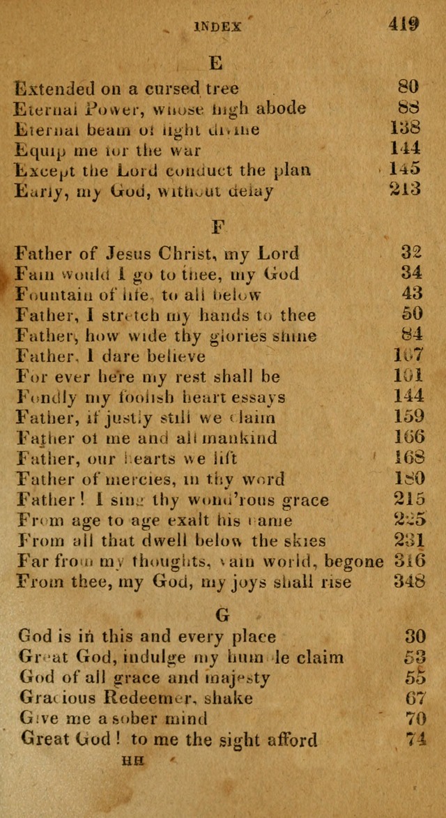 The Reformed Methodist Pocket Hymnal: Revised: collected from various authors. Designed for the worship of God in all Christian churches. page 419