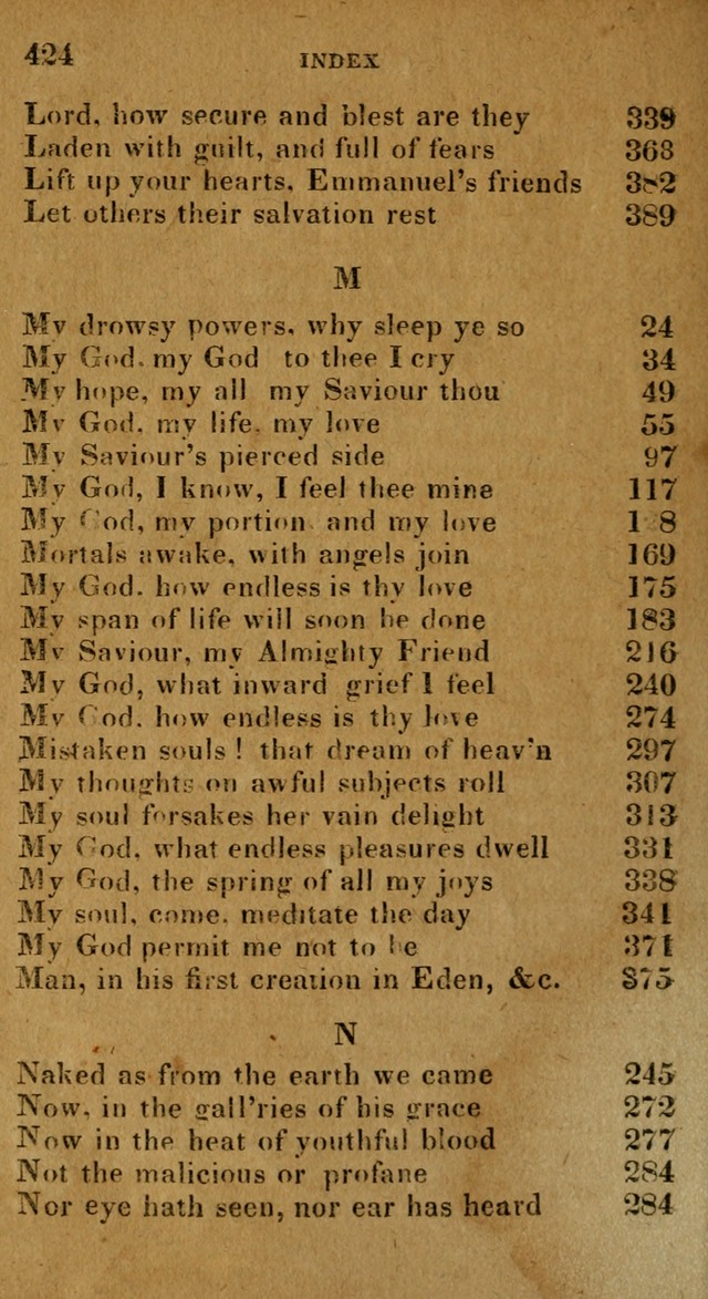 The Reformed Methodist Pocket Hymnal: Revised: collected from various authors. Designed for the worship of God in all Christian churches. page 424