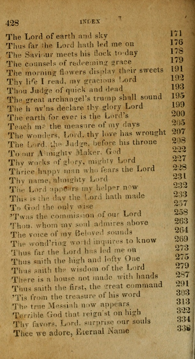 The Reformed Methodist Pocket Hymnal: Revised: collected from various authors. Designed for the worship of God in all Christian churches. page 428