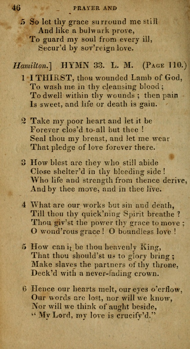 The Reformed Methodist Pocket Hymnal: Revised: collected from various authors. Designed for the worship of God in all Christian churches. page 46