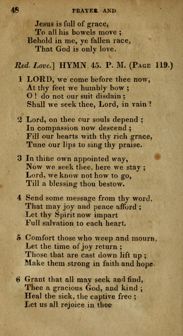 The Reformed Methodist Pocket Hymnal: Revised: collected from various authors. Designed for the worship of God in all Christian churches. page 48