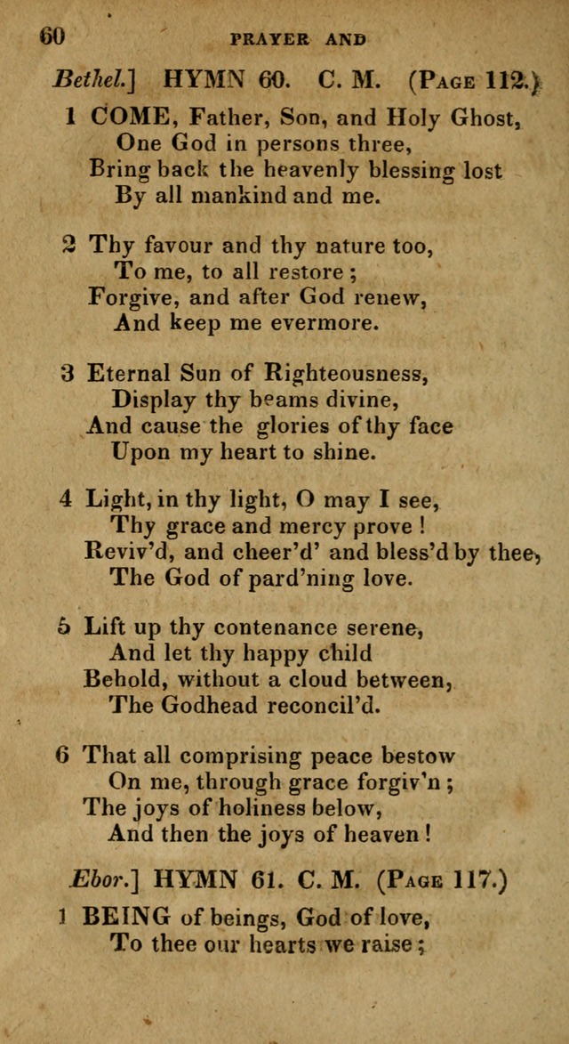 The Reformed Methodist Pocket Hymnal: Revised: collected from various authors. Designed for the worship of God in all Christian churches. page 60