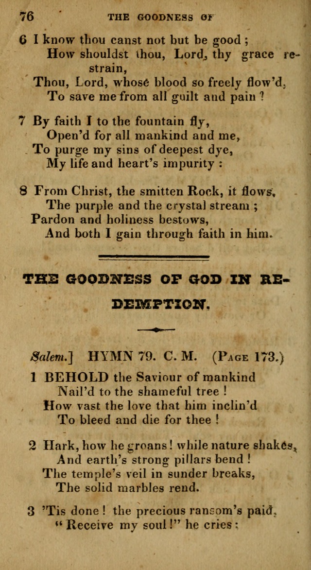 The Reformed Methodist Pocket Hymnal: Revised: collected from various authors. Designed for the worship of God in all Christian churches. page 76