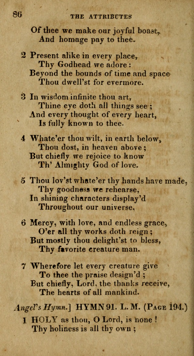 The Reformed Methodist Pocket Hymnal: Revised: collected from various authors. Designed for the worship of God in all Christian churches. page 86