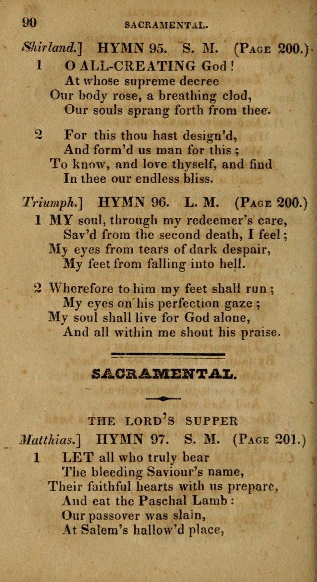 The Reformed Methodist Pocket Hymnal: Revised: collected from various authors. Designed for the worship of God in all Christian churches. page 90