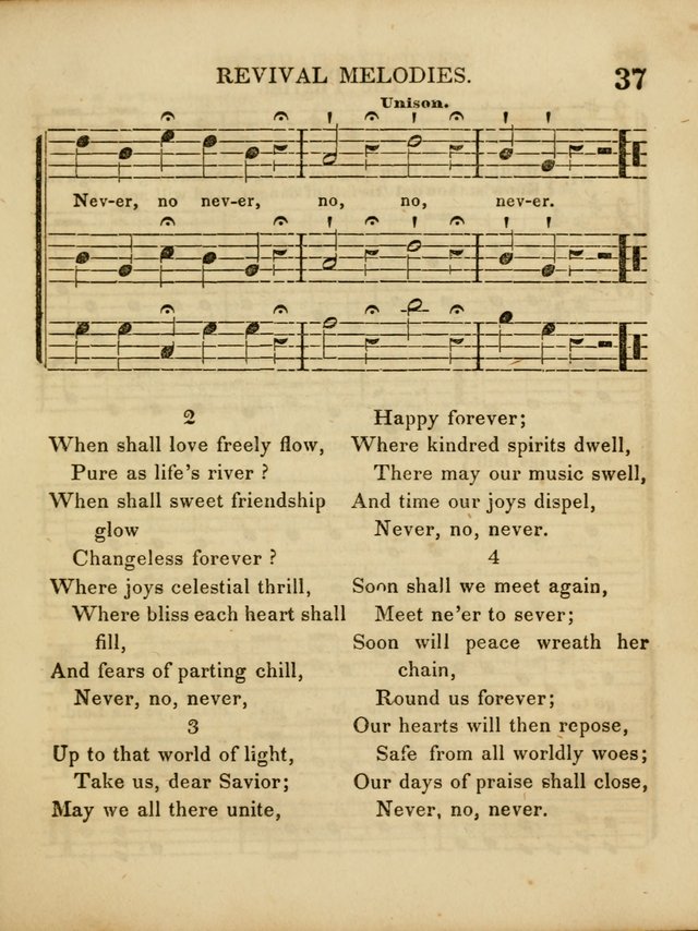 Revival Melodies, or Songs of Zion. page 37