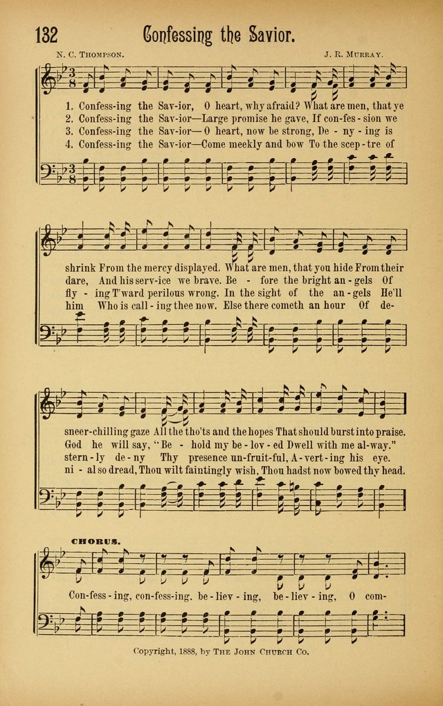 Royal Praise for the Sunday School: a collection of new and selected gospel songs. With a clear and concise course of instruction in the elements of music page 131