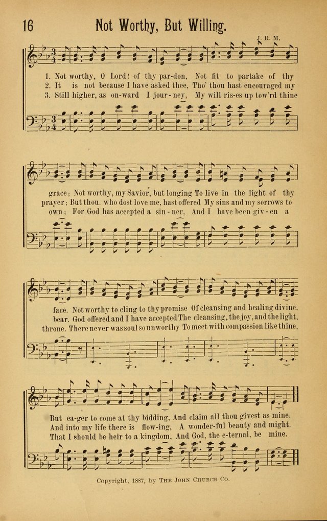 Royal Praise for the Sunday School: a collection of new and selected gospel songs. With a clear and concise course of instruction in the elements of music page 15