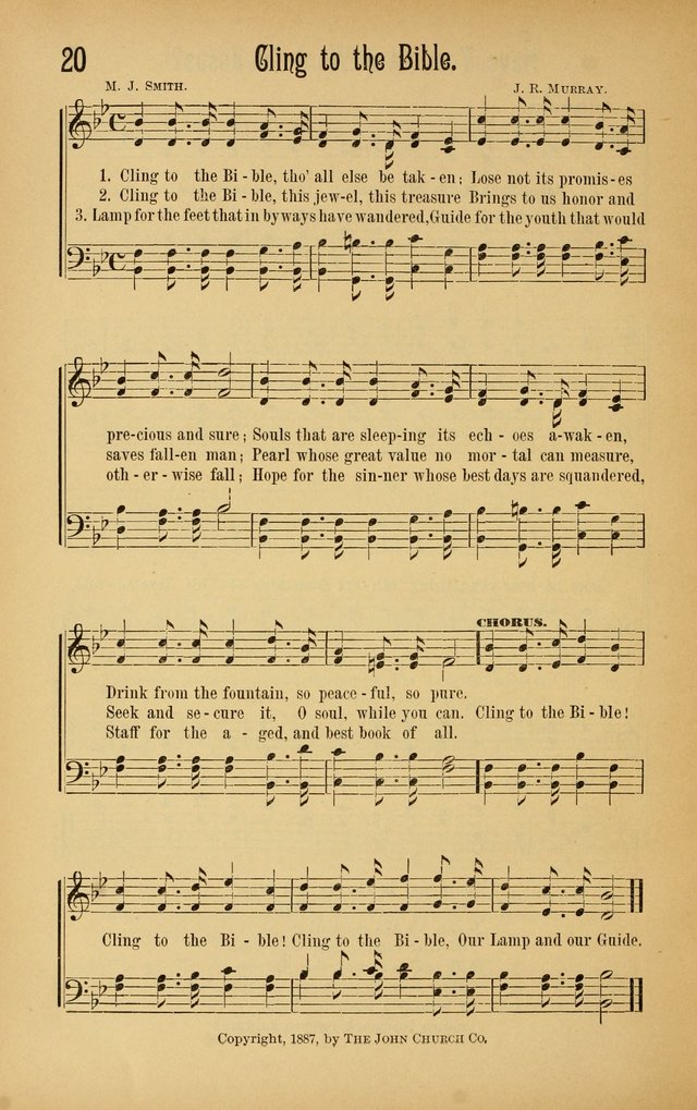 Royal Praise for the Sunday School: a collection of new and selected gospel songs. With a clear and concise course of instruction in the elements of music page 19