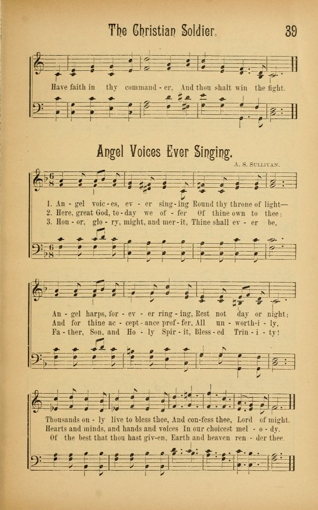 Royal Praise for the Sunday School: a collection of new and selected gospel songs. With a clear and concise course of instruction in the elements of music page 38