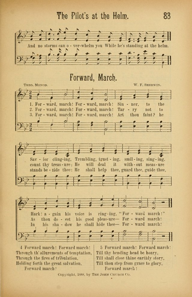 Royal Praise for the Sunday School: a collection of new and selected gospel songs. With a clear and concise course of instruction in the elements of music page 82