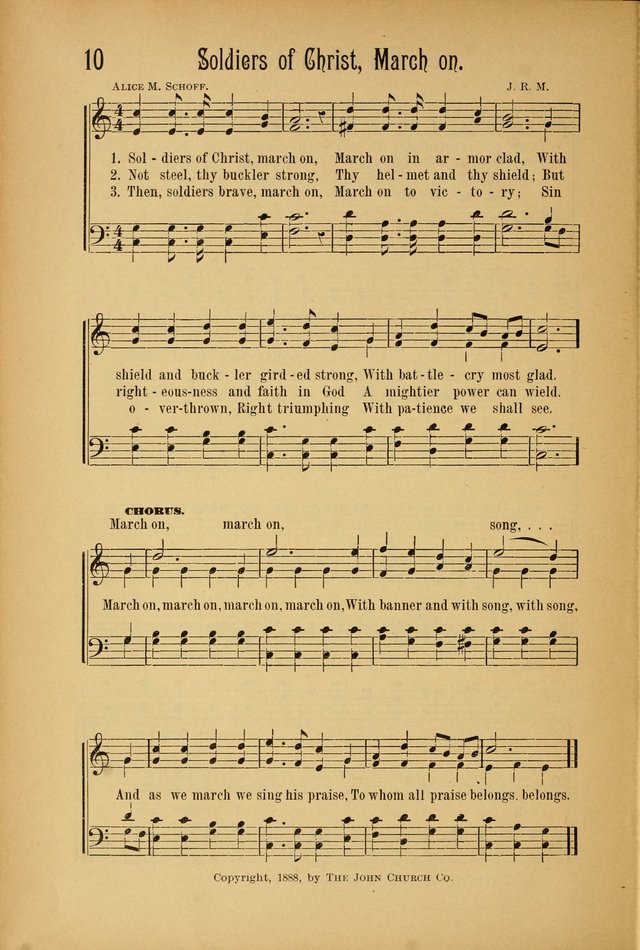 Royal Praise for the Sunday School: a collection of new and selected gospel songs. With a clear and concise course of instruction in the elements of music page 9